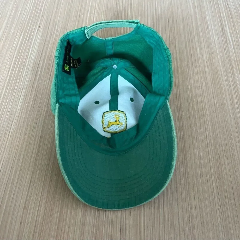 John Deere Green Logo Baseball Hat - Picture 6 of 9